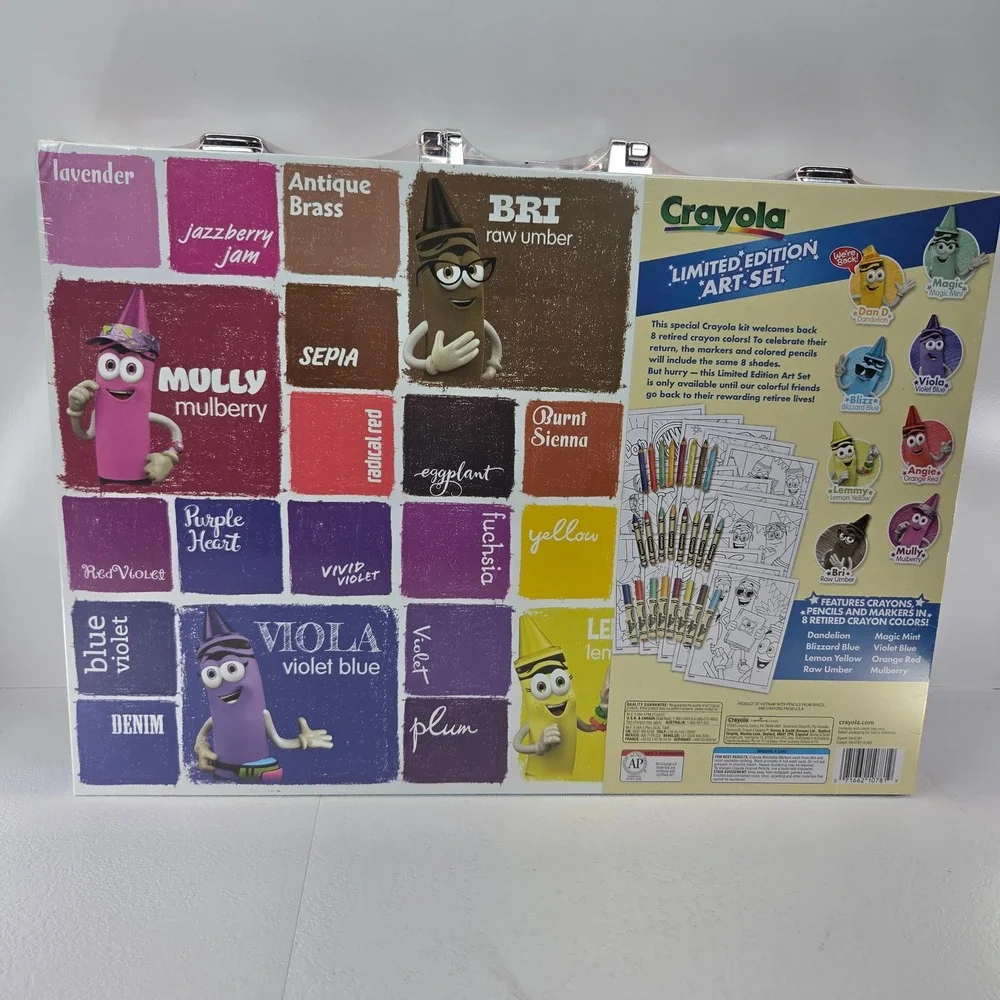 Crayola Limited Edition Art Set 115 Pieces 8 Retired Colors 04-0781 New Sealed